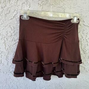 Y2k brown skirt in perfect